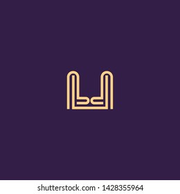 Creative Innovative Initial Letter logo LU UL UU U. Minimal luxury Monogram. Professional initial design. Premium Business typeface. Alphabet symbol and sign.