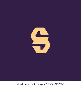 Creative Innovative Initial Letter logo CS SC SS S. Minimal luxury Monogram. Professional initial design. Premium Business typeface. Alphabet symbol and sign.