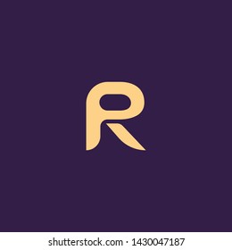 Creative Innovative Initial Letter logo RD DR PR RP RR R. Minimal luxury Monogram. Professional initial design. Premium Business typeface. Alphabet symbol and sign.
