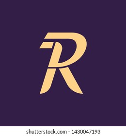 Creative Innovative Initial Letter logo RD DR PR RP RR R. Minimal luxury Monogram. Professional initial design. Premium Business typeface. Alphabet symbol and sign.