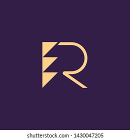 Creative Innovative Initial Letter logo RD DR PR RP RR R. Minimal luxury Monogram. Professional initial design. Premium Business typeface. Alphabet symbol and sign.