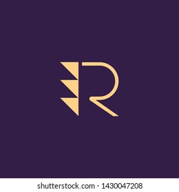 Creative Innovative Initial Letter logo RD DR PR RP RR R. Minimal luxury Monogram. Professional initial design. Premium Business typeface. Alphabet symbol and sign.