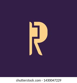 Creative Innovative Initial Letter logo RD DR PR RP RR R. Minimal luxury Monogram. Professional initial design. Premium Business typeface. Alphabet symbol and sign.