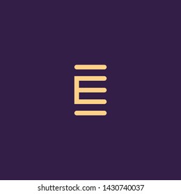 Creative Innovative Initial Letter logo EE E. Minimal luxury Monogram. Professional initial design. Premium Business typeface. Alphabet symbol and sign.