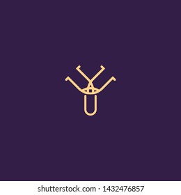 Creative Innovative Initial Letter logo VY YV YY Y. Minimal luxury Monogram. Professional initial design. Premium Business typeface. Alphabet symbol and sign.