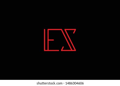 Creative Innovative Initial Letter logo ES SE EZ ZE. Minimal luxury Monogram. Professional initial design. Premium Business typeface. Alphabet symbol and sign.