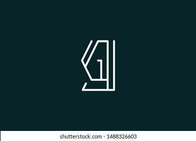 Creative Innovative Initial Letter logo GJ JG. Minimal luxury Monogram. Professional initial design. Premium Business typeface. Alphabet symbol and sign.