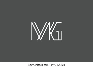 Creative Innovative Initial Letter logo MG GM. Minimal luxury Monogram. Professional initial design. Premium Business typeface. Alphabet symbol and sign.