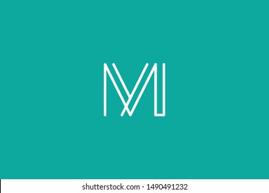 Creative Innovative Initial Letter logo M MI IM. Minimal luxury Monogram. Professional initial design. Premium Business typeface. Alphabet symbol and sign.