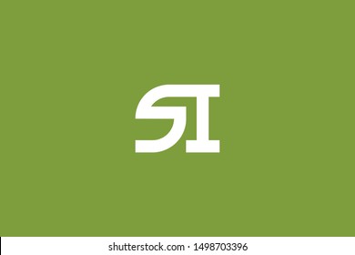 Creative Innovative Initial Letter logo SI IS. Minimal luxury Monogram. Professional initial design. Premium Business typeface. Alphabet symbol and sign.