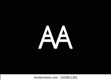 Creative Innovative Initial Letter logo AA. Minimal luxury Monogram. Professional initial design. Premium Business typeface. Alphabet symbol and sign.