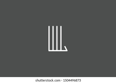 Creative Innovative Initial Letter logo LL L. Minimal luxury Monogram. Professional initial design. Premium Business typeface. Alphabet symbol and sign.