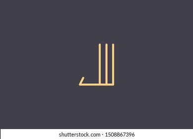 Creative Innovative Initial Letter logo JJ JI. Minimal luxury Monogram. Professional initial design. Premium Business typeface. Alphabet symbol and sign.