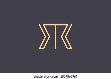 Creative Innovative Initial Letter logo RR. Minimal luxury Monogram. Professional initial design. Premium Business typeface. Alphabet symbol and sign.