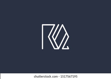 Creative Innovative Initial Letter logo RQ QR. Minimal luxury Monogram. Professional initial design. Premium Business typeface. Alphabet symbol and sign.