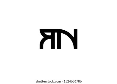 Creative Innovative Initial Letter logo RN NR. Minimal luxury Monogram. Professional initial design. Premium Business typeface. Alphabet symbol and sign.