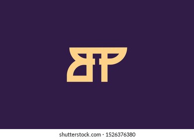 Creative Innovative Initial Letter logo BP PB. Minimal luxury Monogram. Professional initial design. Premium Business typeface. Alphabet symbol and sign.