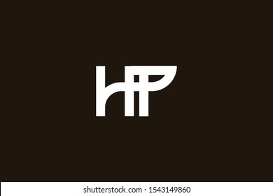 Creative Innovative Initial Letter logo HP PH. Minimal luxury Monogram. Professional initial design. Premium Business typeface. Alphabet symbol and sign.