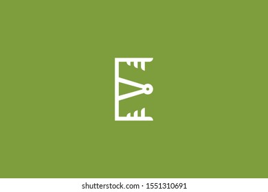 Creative Innovative Initial Letter logo E EE. Minimal luxury Monogram. Professional initial design. Premium Business typeface. Alphabet symbol and sign.