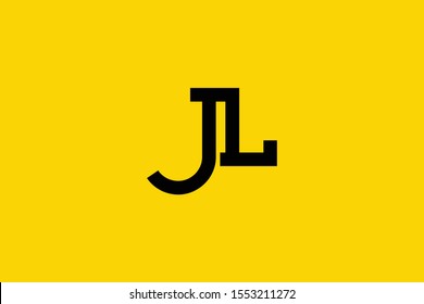 Creative Innovative Initial Letter logo JL LJ. Minimal luxury Monogram. Professional initial design. Premium Business typeface. Alphabet symbol and sign.