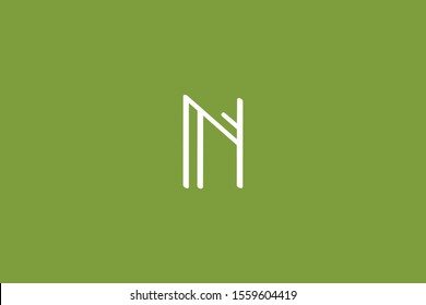 Creative Innovative Initial Letter logo N NN. Minimal luxury Monogram. Professional initial design. Premium Business typeface. Alphabet symbol and sign.