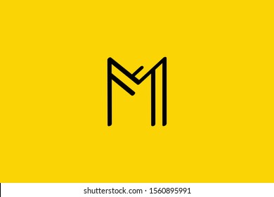 Creative Innovative Initial Letter Logo M Stock Vector (Royalty Free ...