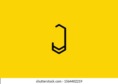 Creative Innovative Initial Letter logo J JJ. Minimal luxury Monogram. Professional initial design. Premium Business typeface. Alphabet symbol and sign.