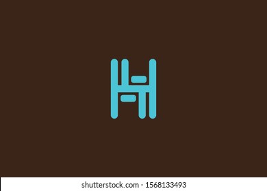 Creative Innovative Initial Letter logo H HH. Minimal luxury Monogram. Professional initial design. Premium Business typeface. Alphabet symbol and sign.