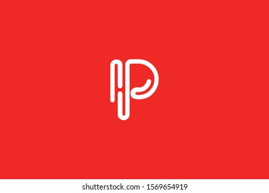 Creative Innovative Initial Letter logo P PP. Minimal luxury Monogram. Professional initial design. Premium Business typeface. Alphabet symbol and sign.