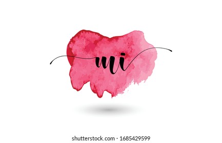 Creative Innovative Initial Letter logo M MI IM. Minimal luxury Monogram. Professional initial design. Premium Business typeface. Alphabet symbol and sign.