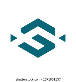Creative Innovative Initial Letter SF logo template