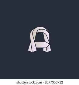 Logo de Creative Innovative Initial A. Carta Monograma de lujo mínimo. Diseño inicial profesional. Tipo de negocio premium. Símbolo de alfabeto y signo.