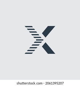 Creative Innovative Initial X logo. X Letter Minimal luxury Monogram. Professional initial design. Premium Business typeface. Alphabet symbol and sign.