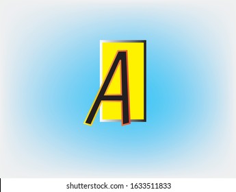 Creative Innovative  A letter logo. This is a vector.