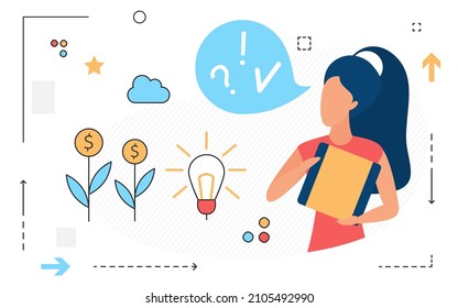 Creative innovative successful growing startup business. Profitable development company activity steps