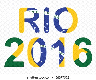 Creative inscription Rio 2016