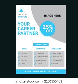 creative it institute flyer template