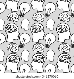Creative and intelligent mind graphic design, vector illustration