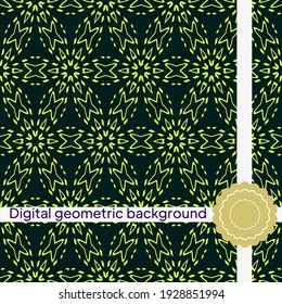 creative interior geometric seamless pattern. Vector illustration. for fabric, decor, design, wallpaper