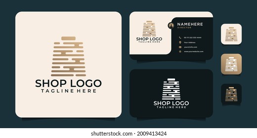 Creative internet technology shop logo cart. Logo can be used for icon, brand, identity, symbol, store, app, company, website, and fashion