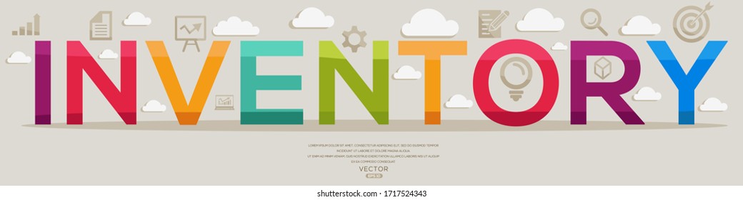 Creative (inventory) Design,letters and icons,Vector illustration.