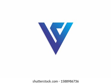 creative inverted pyramid symbol logo design template