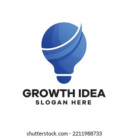 Diseño de logotipo de degradado de inversión creativa