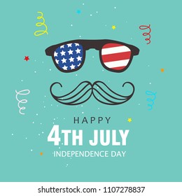 Creative Invitation Flyer decorated with blue and red brush strokes for American Independence Day Party celebration with USA flag and 4th july text,
USA Independence Day banner for sale, 