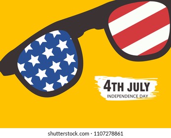 Creative Invitation Flyer decorated with blue and red brush strokes for American Independence Day Party celebration with USA flag and 4th july text,
USA Independence Day banner for sale, 