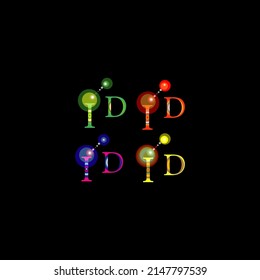 CREATIVE IQ MULTI COLOUR LOGO, IQ LOGO MONOGRAM FOR COMPANY.