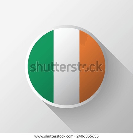 Creative Ireland Flag Circle Badge