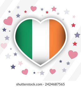 Creative Ireland Flag Heart Icon