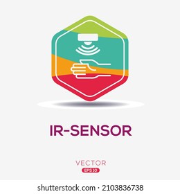 Creative (IR-sensor) Icon, Vector sign.