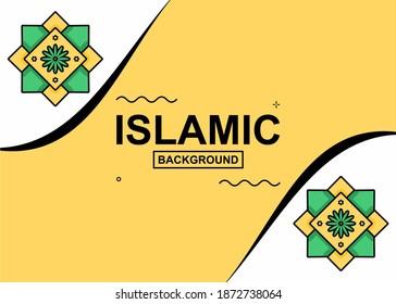 Creative islamic background design. Easy to edit with vector file. Can use for your banner background. Especially about islamic day.